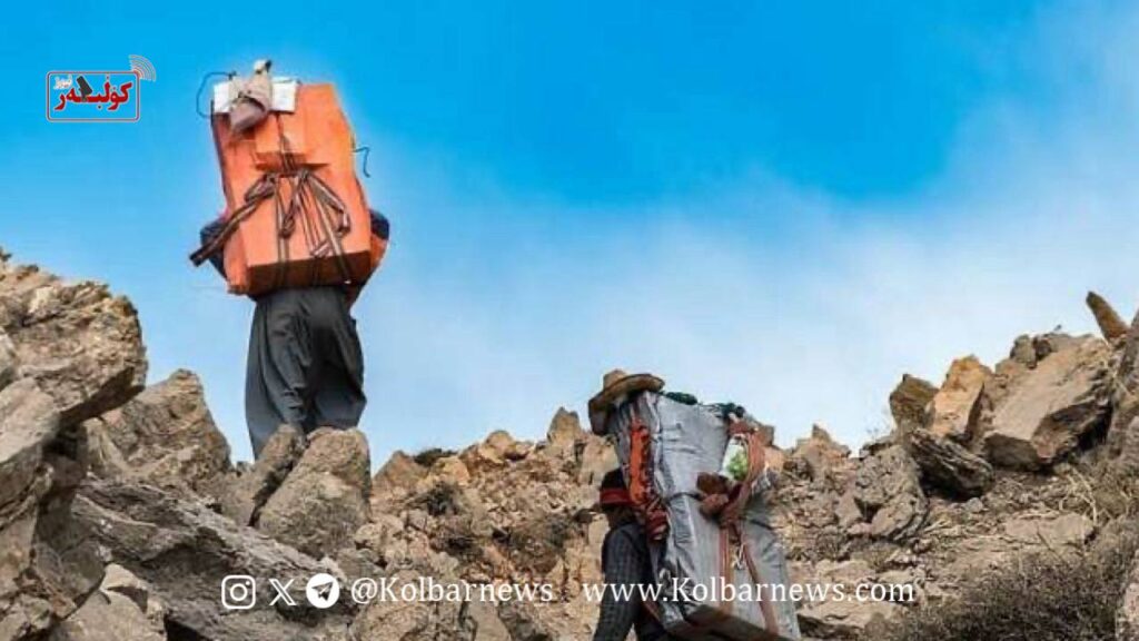 بانە؛ برینداربوونی کۆڵبەرێک بەهۆی کەوتنە خوارەوە لە چیا